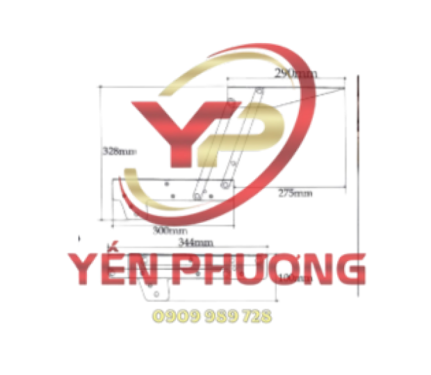 Bộ ray Pittong nâng bàn 